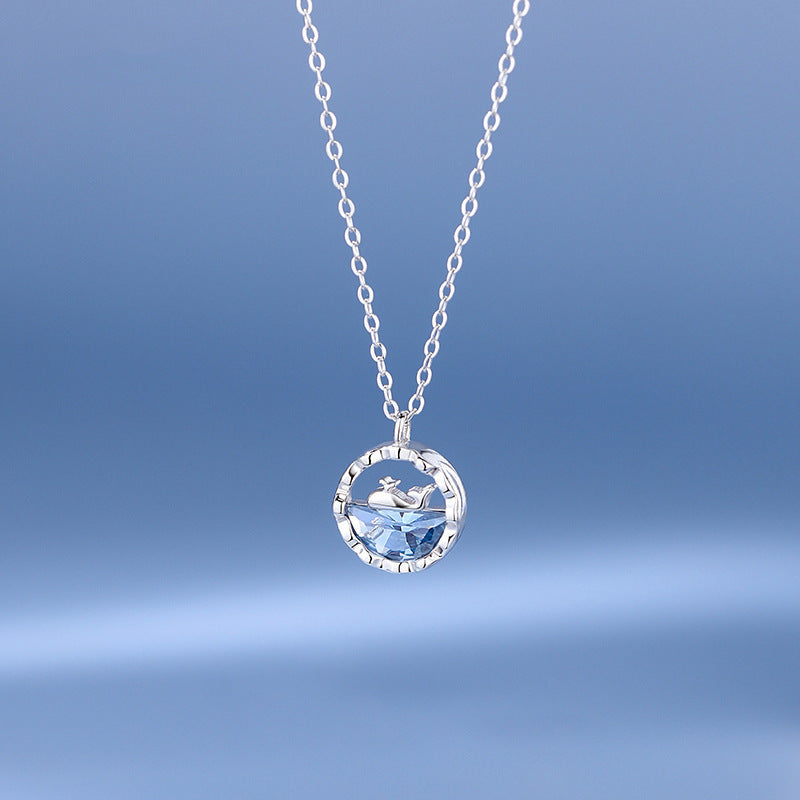 Wholesale Simple and Color Preserving Titanium Steel Women's Versatile Niche High End Exquisite Light Luxury Versatile Simple Necklace
